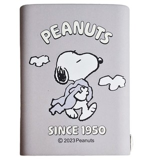 MING JENN 明震 Snoopy 雙孔充電器 氮化鎵 GaN PD+QC 47W Type-A+Type-C 雙輸出, 散步 霜灰色, 1個