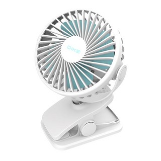 DIKE 雙用夾式風扇 4H長效送風 USB供電 高轉數靜音馬達 BSMI認證, DUF201, 白色