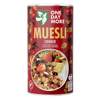 OneDayMore 優格白巧克力草莓餅乾麥片, 450g, 1個