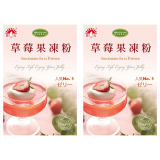 新光洋菜 草莓風味果凍粉, 1kg, 2盒