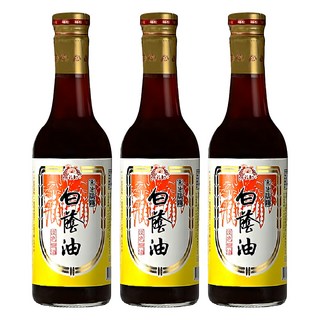 福松 白蔭油 古法精釀 全素者可食用, 520ml, 3瓶