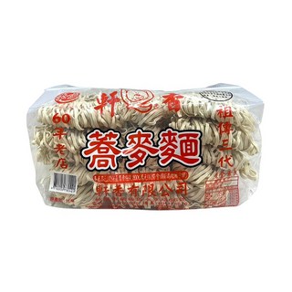 軒香 蕎麥麵 大包裝設計 家庭必備 涼拌或湯麵皆可, 900g, 1包