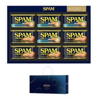 스팸 8C호 선물세트 + 쇼핑백, 1세트