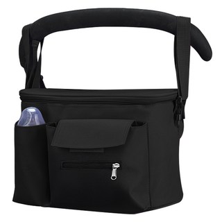 루아브 유모차 정리가방 기저귀 수납함, 블랙, 1개