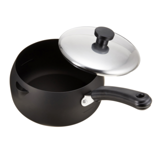 珍珠金屬 Brave系列 天婦羅鍋 單柄 附蓋 鐵製, 16cm, H-7891, 1個
