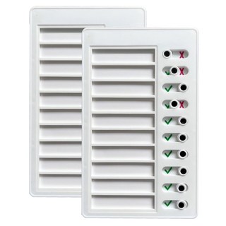 마다꾸미 스케줄 체크리스트 보드판 2p, 무지, 1세트