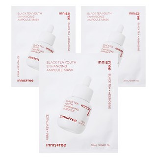 INNISFREE 紅茶極效修護安瓶面膜, 28ml, 3片