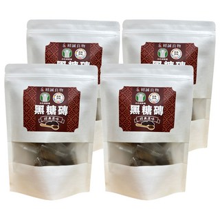 初誠良物 經典原味黑糖磚 台灣製造 嚴選素材, 18g, 10顆, 4包