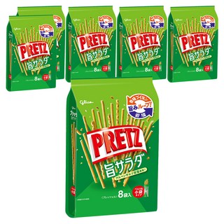 glico 格力高 PRETZ 百力滋 沙拉脆棒 8包入, 117.6g, 6袋
