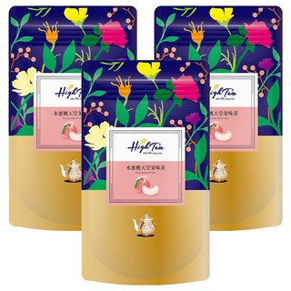 High Tea 伂橙 水蜜桃天堂果味茶 果香清甜順口 三角立體茶包 方便隨身攜帶, 2g, 20包, 3袋