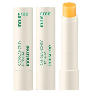 INNISFREE 芥花糖蜜水感護唇膏, 單色, 3.5g, 2支
