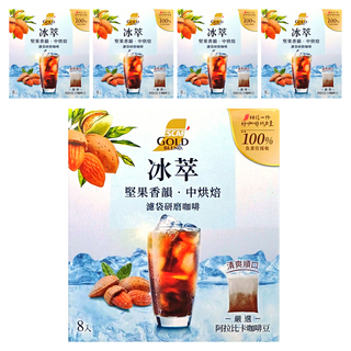 NESCAFE 雀巢咖啡 冰萃濾袋研磨咖啡, 10g, 8包, 5盒