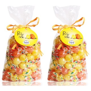 Perle di Sole 風味糖 柑橘味+檸檬味, 500g, 2袋