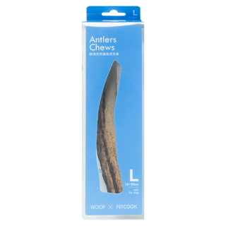 WOOF x PETCOOK 歐洲天然潔牙骨 耐咬 高鈣含量 維持口腔清潔, 鹿角, 1個