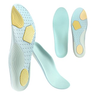 Hanbom Nuri O型腿專用機能鞋墊 雙腳組 藍黃色, 2套