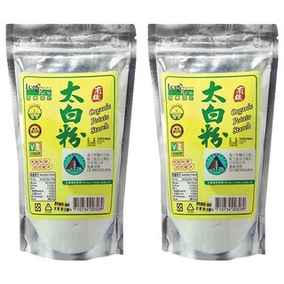龍口 有機太白粉 220g, 2包