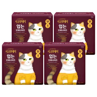 secretday 韓國原裝進口 夜用褲型衛生棉, M, 4片, 4包