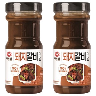 백설 돼지갈비 양념, 840g, 2개