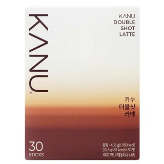 KANU 漸層奶香雙拿鐵咖啡, 13.5g, 30條, 1盒