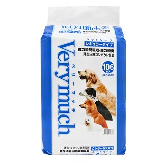 Verymuch 瞬時吸收 貓狗尿布墊, 106片, 1包
