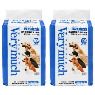 Verymuch 瞬時吸收 貓狗尿布墊, 106片, 2包