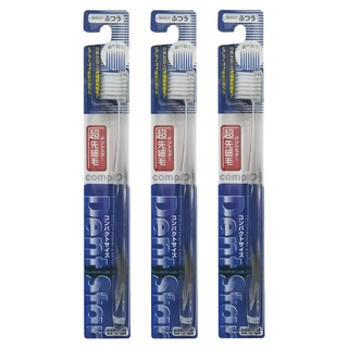 稻田齒 0.02尖端超極細毛牙刷 小刷頭設計 靈活穿梭口腔間, 1入, 3支