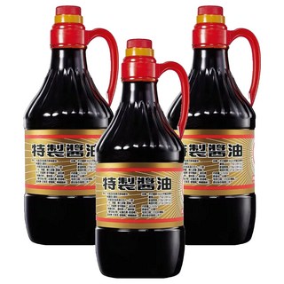 KIMLAN 金蘭 特製醬油 味道自然甘醇料理沾醬, 1.5L, 3瓶