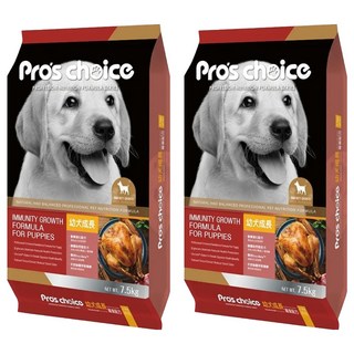 福壽實業 幼犬用 成長專業配方 乾飼料, 雞肉, 7.5kg, 2袋