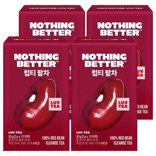 nothing better LUV TEA 紅豆薏仁茶三角茶包, 2g, 15包, 4盒