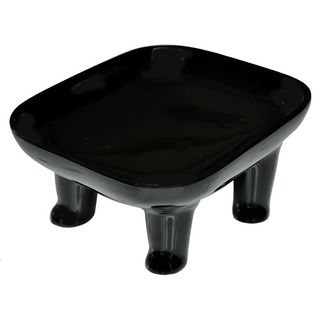 陶瓷胖胖碗 16x14x8cm 陶瓷材質 0.6kg 貓碗狗碗, 黑貓, 1個