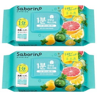 BCL Saborino 抽取式早安面膜 薄荷清爽款, 32片, 2包