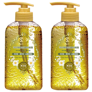OSAVON 洋甘菊護色強韌洗髮露, 適合染燙受損/敏感性頭皮, 400ml, 2瓶