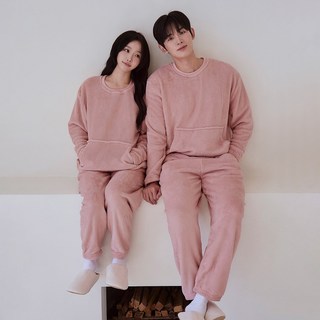 AnotherD 日常貂絨睡眠睡衣上下套裝