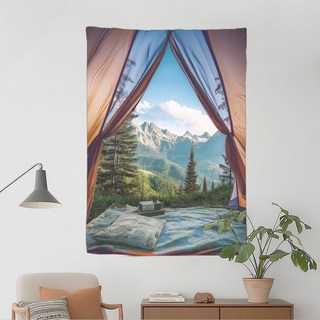 SANGSANG HOO 織物海報, 阿爾卑斯山露營