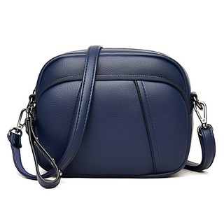 Chichills Caligo方形經典皮革肩背迷你斜背包 11844, 海軍藍