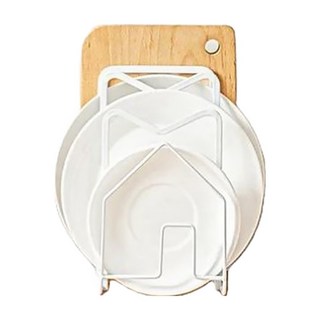 品屋 納川 鍋蓋砧板架, 白色, 1個