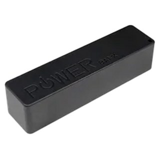 Neon 台灣霓虹 單顆18650行動電源套件, A5型號, 2600mAh, 附帶不鏽鋼環, 黑色