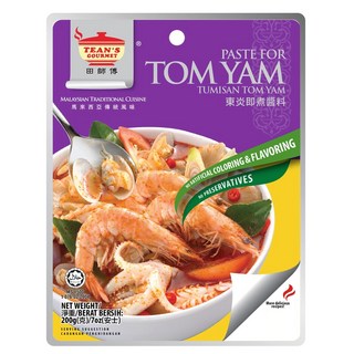 TEAN'S GOURMET 田師傅 冬蔭泰式酸辣湯即煮醬料, 200g, 1包