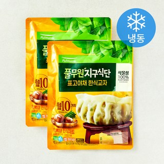 풀무원 지구식단 식물성 표고야채 한식교자 (냉동), 400g, 2개