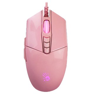 A4TECH 雙飛燕 bloodY 血手幽靈 P91s RGB電競滑鼠, A4MS-P91SPK, 粉紅色