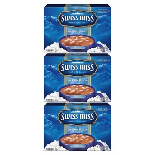 SWISS MISS 牛奶可可粉 棉花糖, 原裝進口 香醇濃郁 冷熱皆宜, 28g, 10包, 3盒