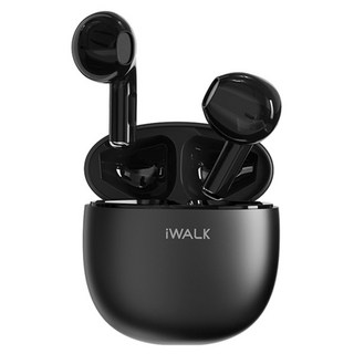 Iwalk Battery 鵝卵石藍芽耳機 原廠保固, BTA006, 鋼琴黑
