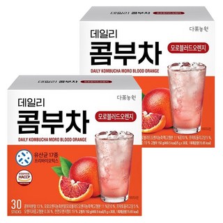 Danongwon 每日康普茶 隨身包 血橙, 5g, 30條, 2盒