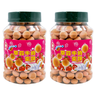 旺揚 活力蛋酥 草莓, 160g, 2罐