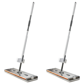 小麥購物 新款不鏽鋼拖把 附拖布 2個 L1261