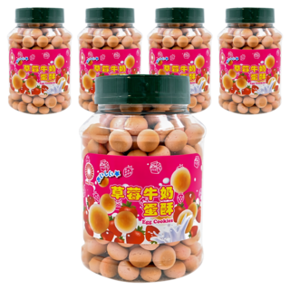 旺揚 活力蛋酥 草莓, 160g, 5罐