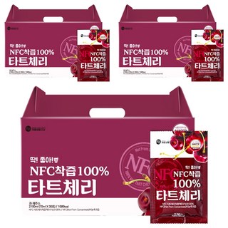 미쁨생활건강 딱좋아 NFC 착즙 타트체리즙, 70ml, 90개