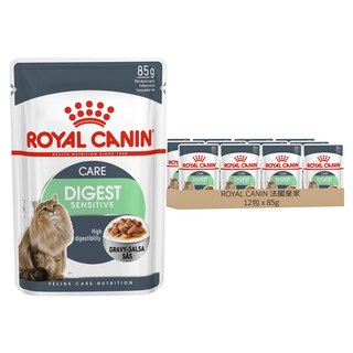 ROYAL CANIN 法國皇家 1歲以上成貓 腸胃保健貓主食濕糧 S33W, 85g, 12包