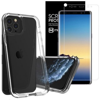 MEOR 2合1組合 透明防撞手機殼 + 3D頂級螢幕保護貼套組