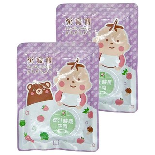 粥寶寶 茄汁時蔬牛肉燉飯, 150g, 2包